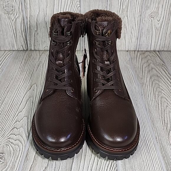 Alberto Torresi Dubron Brown Leather Boots Womens Size 8 NWT - Picture 3 of 14